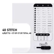 Схема A B C і маркування 40 STITCH