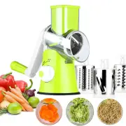Ручна овочерізка Kitchen Master з 3 барабанами, зелена — 2062 — оригінальне фото товару