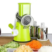 Ручна овочерізка Kitchen Master з 3 барабанами, зелена — 2062 — оригінальне фото товару
