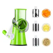 Ручна овочерізка Kitchen Master з 3 барабанами, зелена — 2062 — оригінальне фото товару