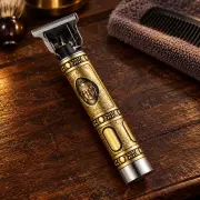 Акумуляторний тример Hair Clipper WS-T99, золотистий «Будда» — 5080 — товар у тематичній композиції
