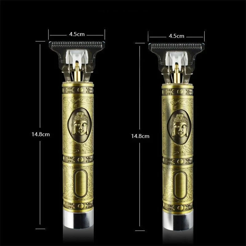 Акумуляторний тример Hair Clipper WS-T99, золотистий «Будда» — 5080 — оригінальне фото товару