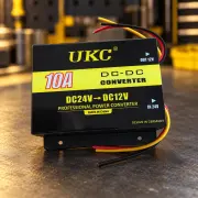 Перетворювач напруги UKC DC/DC 24→12 В, 10 А — товар у студійній композиції