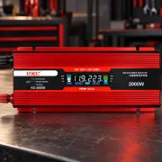 Інвертор UKC KC-2000D 12→220 В, 2000W (маркування), LCD — товар у студійній композиції