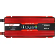 Інвертор UKC KC-2000D 12→220 В, 2000W (маркування), LCD — товар повністю на білому фоні
