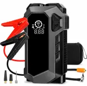 Пусковий пристрій JUMP STARTER 9556 з компресором і кейсом — товар повністю на білому фоні