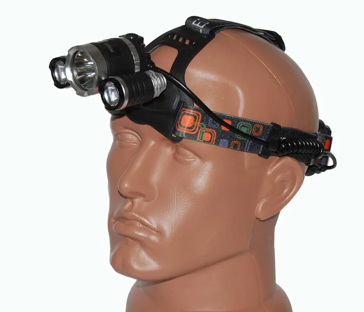 Акумуляторний налобний ліхтар Police RJ-3000, 3 LED — оригінальне фото товару