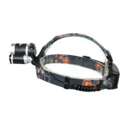 Акумуляторний налобний ліхтар Police RJ-3000, 3 LED — товар повністю на білому фоні