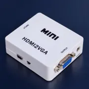 Перетворювач MINI HDMI2VGA: HDMI → VGA з аудіовиходом 3,5 мм — студійна композиція за оригінальним фото