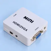 Перетворювач MINI HDMI2VGA: HDMI → VGA з аудіовиходом 3,5 мм — товар у студійній композиції