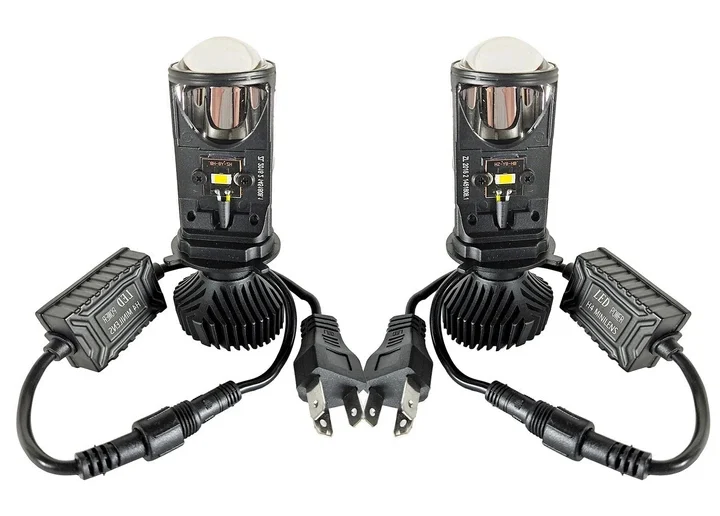 Комплект світлодіодних LED-ламп H4 із лінзою, 2 шт. — оригінальне фото товару