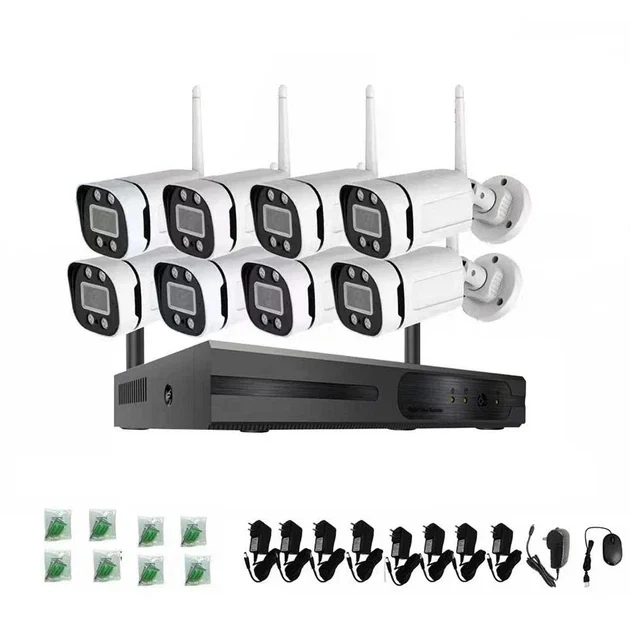 Комплект відеоспостереження DVR KIT 3308, 8 камер із реєстратором — оригінальне фото товару