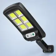 Вуличний сонячний LED-ліхтар BK120-6COB з датчиком руху та пультом — деталі корпусу та керування