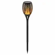 Садовий сонячний LED-ліхтар Solar Flame 52 см з ефектом полум’я — фото на білому фоні