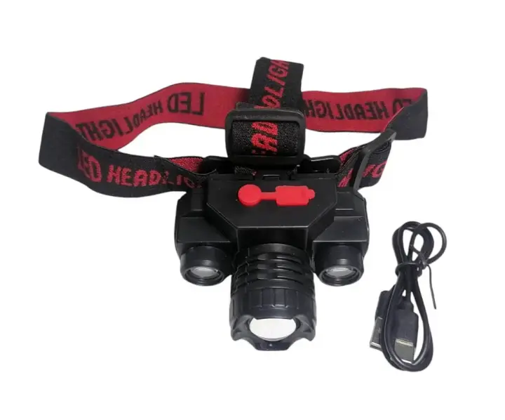Налобний акумуляторний ліхтар KX-1805 Double Light, XPE + 2 COB — оригінальне фото 7