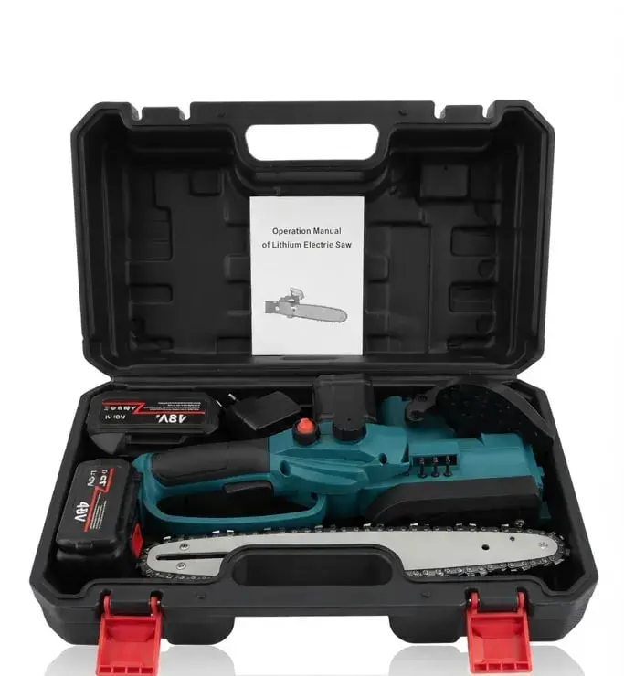 Акумуляторна ланцюгова пила Electric Saw 12″, 2 АКБ і кейс — оригінальне фото 4