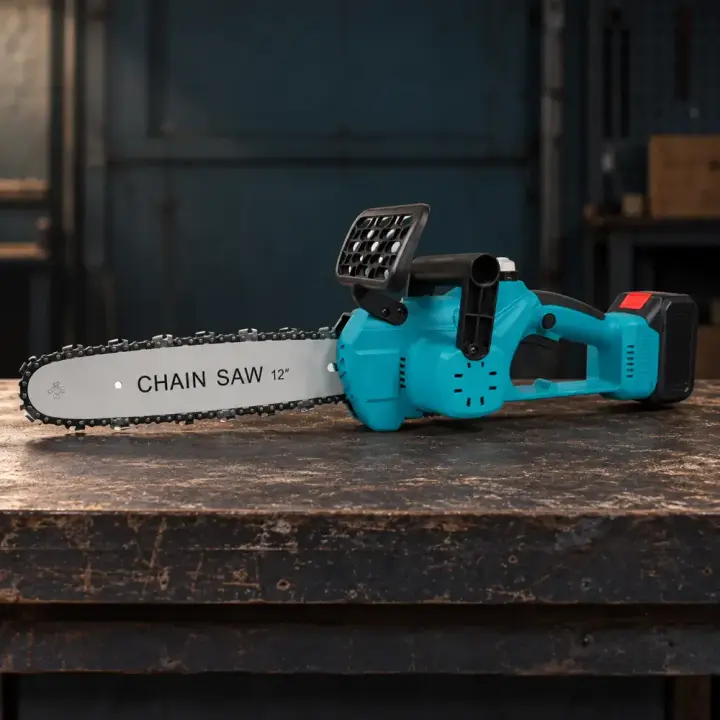 Акумуляторна ланцюгова пила Electric Saw 12″, 2 АКБ і кейс — деталі корпусу й рукояток