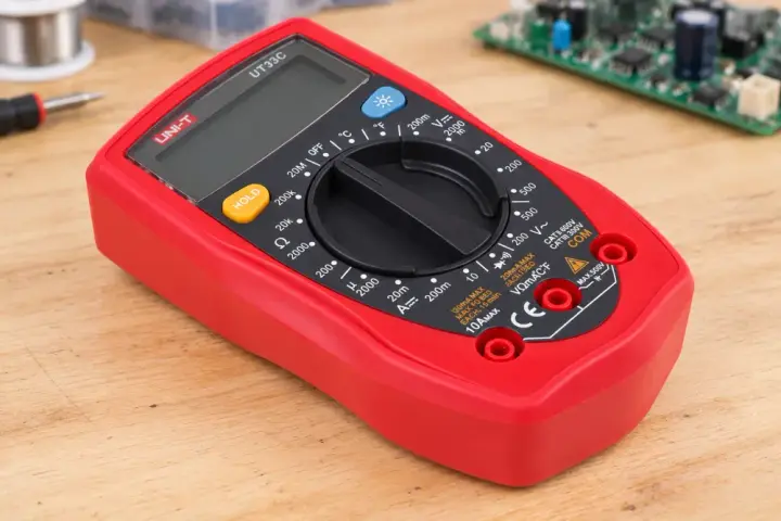 Мультиметр UNI-T UT33C на робочому столі