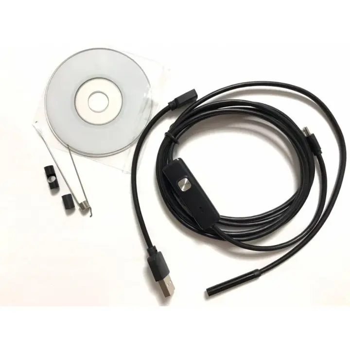 Технічний ендоскоп Endoscope з кабелем і насадками на світлому тлі